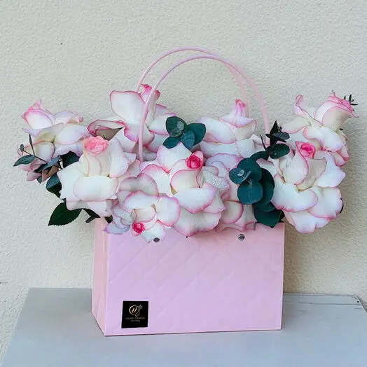 Blush Elegance Rose Bag